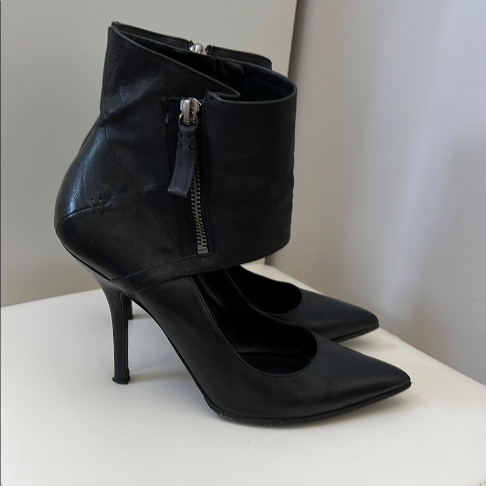 Black Leather Women's Boots